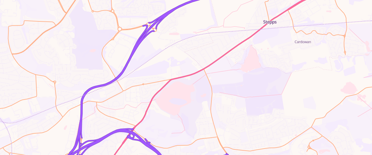 Map showing the location of Mfg Hogganfield Loch