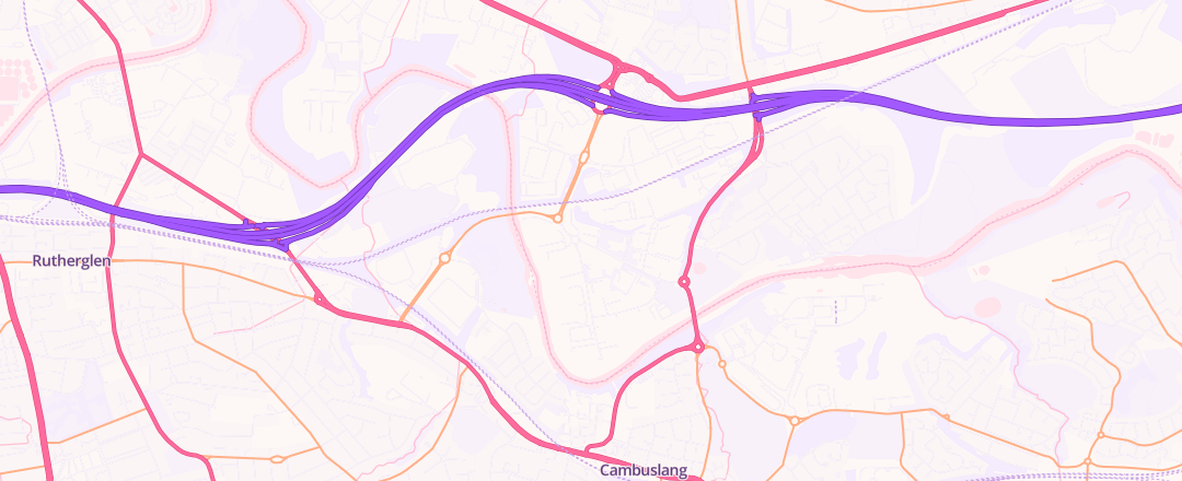 Map showing Clydesmill Tyres, Glasgow