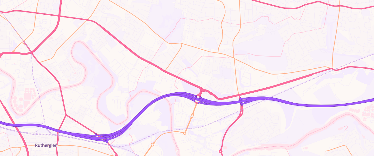 Map showing the location of Asda Fullarton Express Petrol