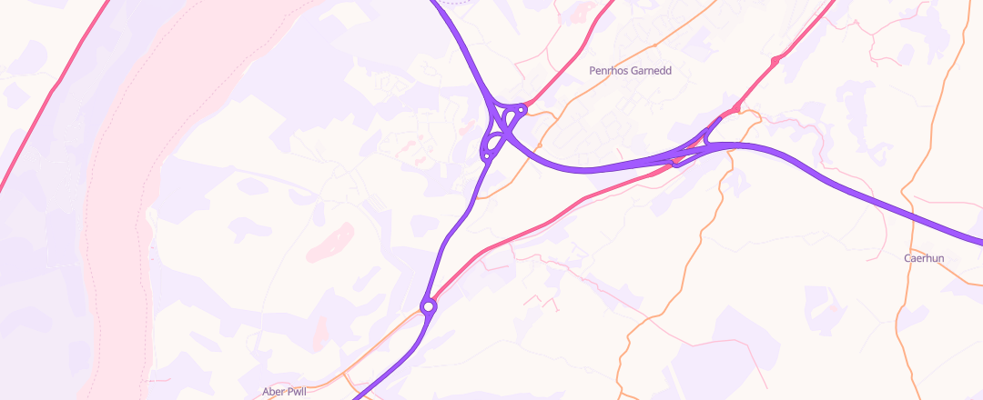 Map showing Autotech, Bangor