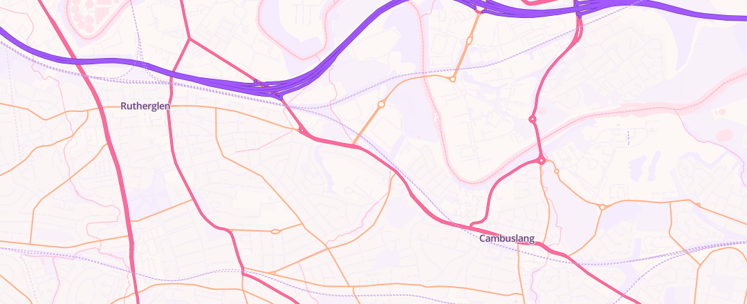 Map showing Kwik Fit, Glasgow