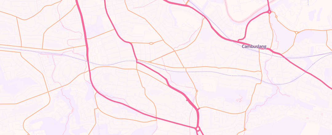 Map showing Burns Motor Engineering Company Limited, Glasgow