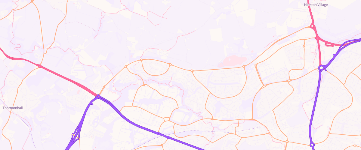 Map showing the location of Mfg Morrisons East Kilbride