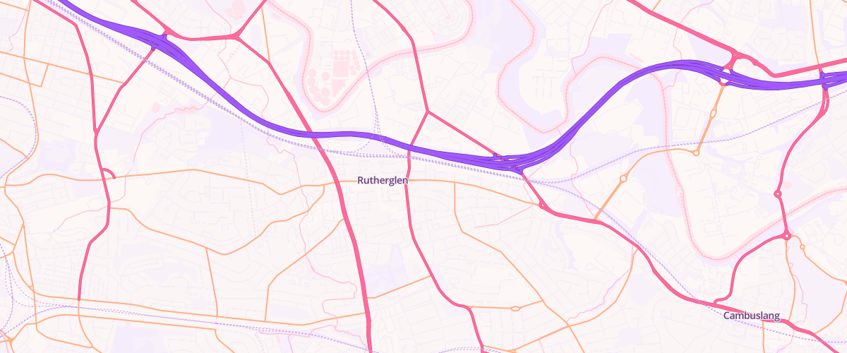 Map showing the location of Racetrack Rutherglen