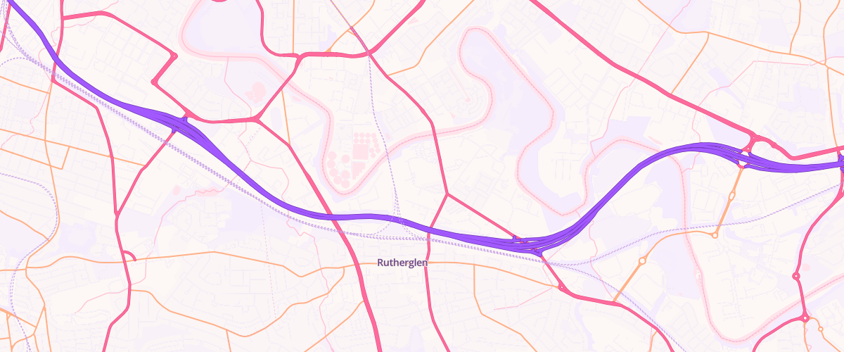 Map showing the location of Rutherglen Extra Petrol Filling