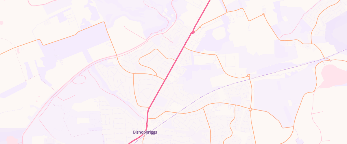 Map showing the location of Asda Bishopbriggs Superstore