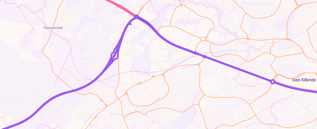 Map showing Mckinnons Auto & Tyre Ltd, East Kilbride