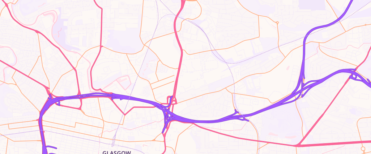 Map showing the location of St Rollox Extra Petrol