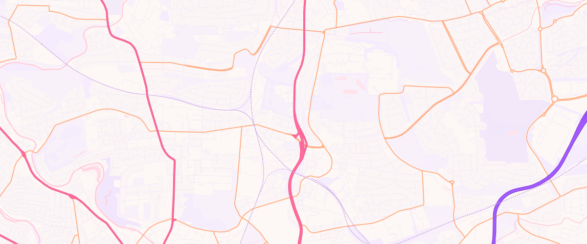 Map showing the location of Asda Springburn Express Petrol