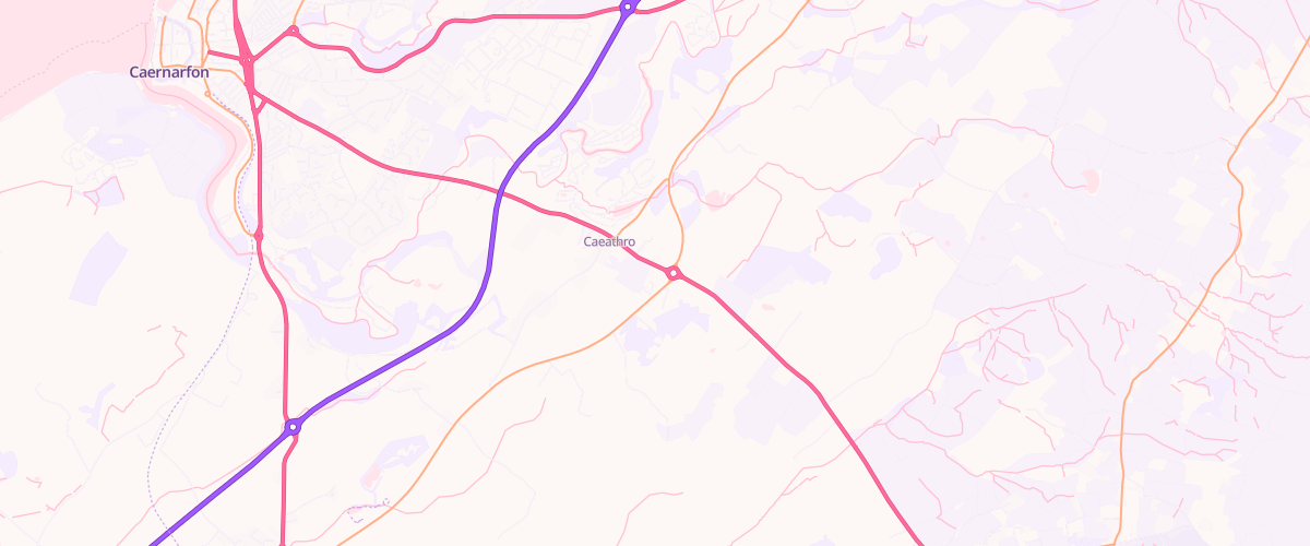 Map showing the location of Gwalia Garage Caernarfon Limited