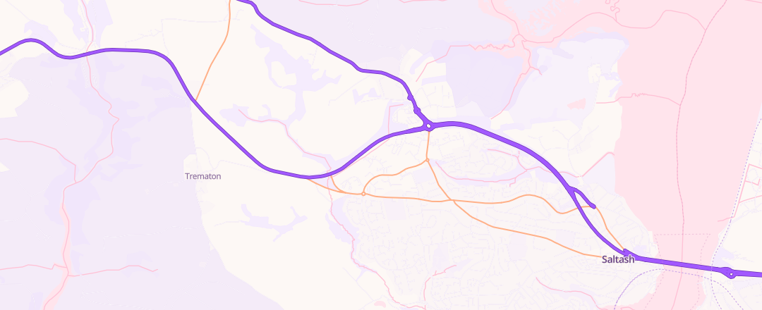 Map showing Bm Motors Saltash Mot Ltd, Saltash