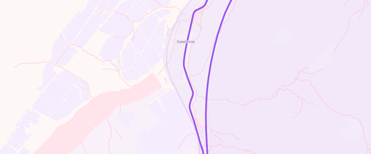 Map showing the location of Dalwhinnie Service Station Ltd