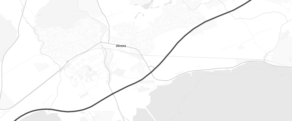 Map showing the location of Mfg Morrisons Alness
