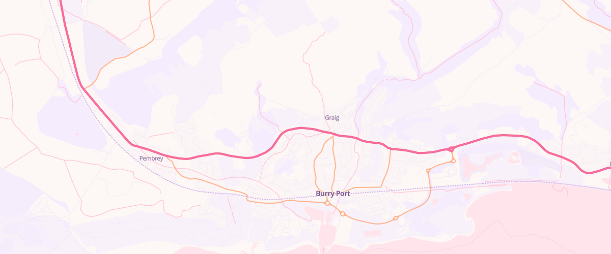 Map showing the location of Chivers Corner Garage