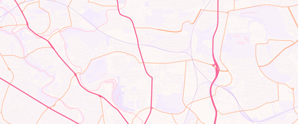 Map showing the location of Thorn Service Station