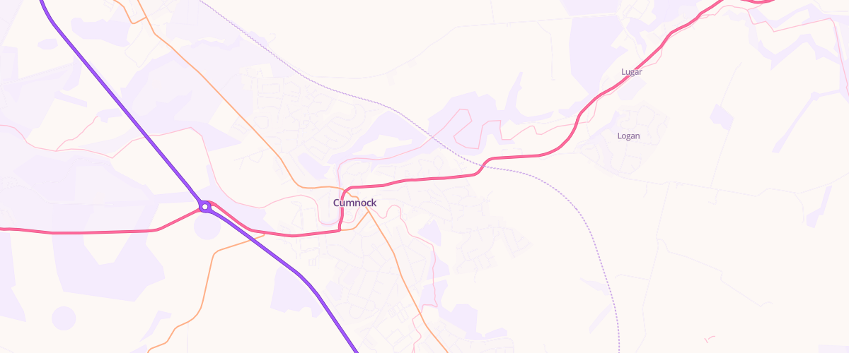 Map showing the location of Barrhill Garage