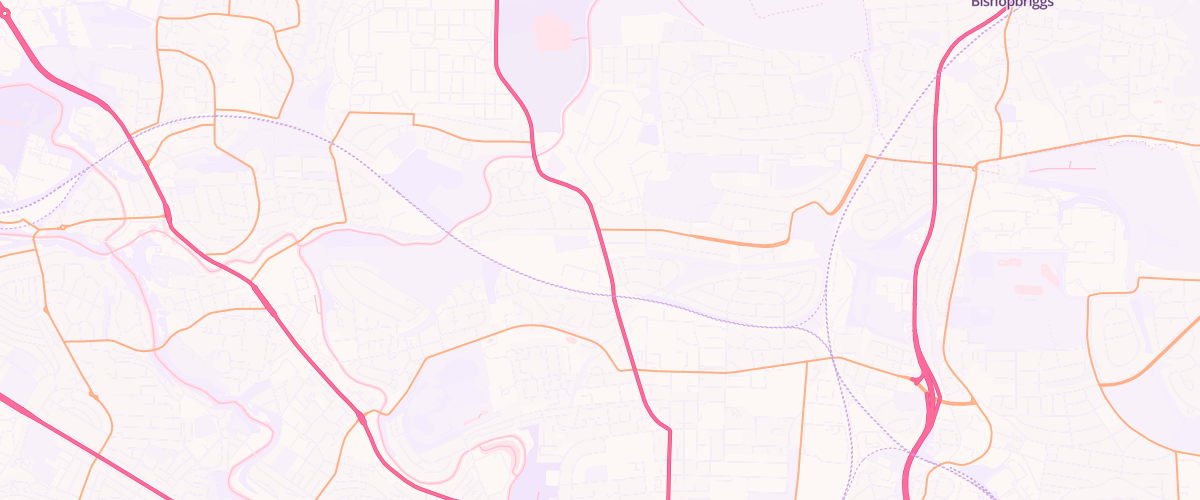 Map showing the location of Balmore Filling Station