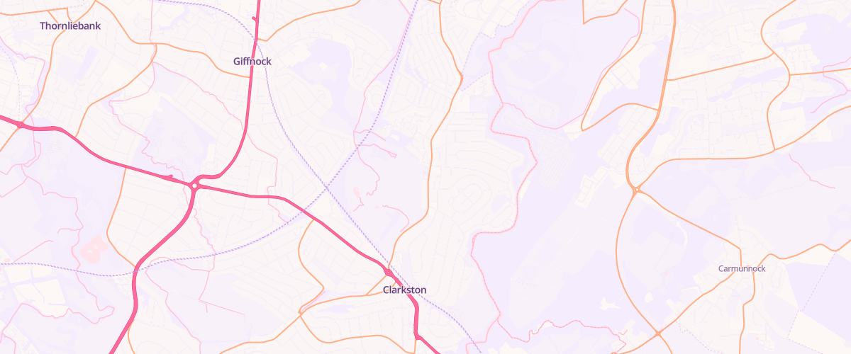 Map showing the location of Mfg Clarkston