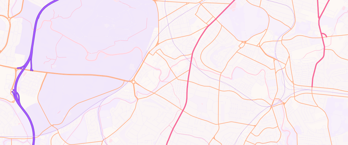 Map showing the location of Mfg Morrisons Glasgow Newlands