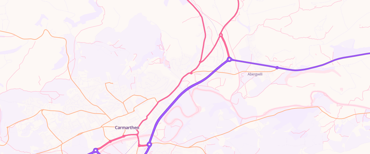 Map showing the location of Tanerdy Garage