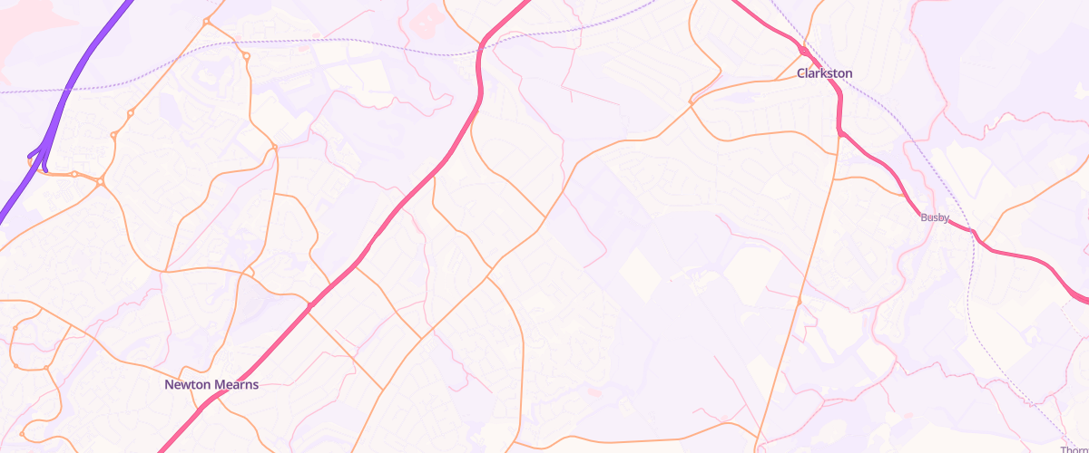 Map showing the location of Bp Mearnskirk