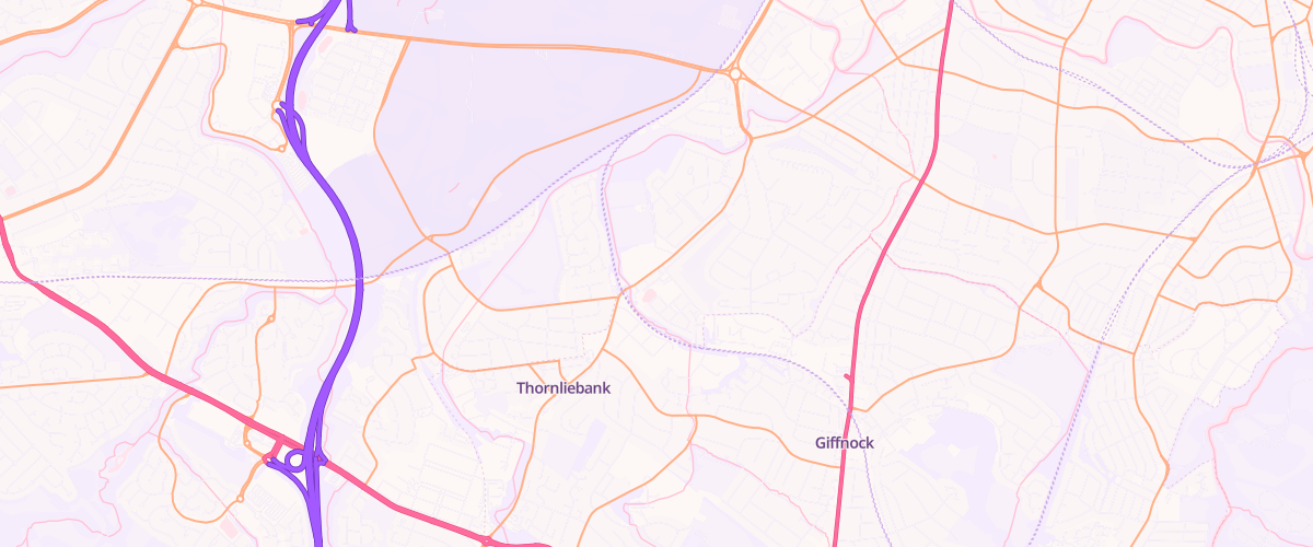 Map showing the location of Seven Sisters Service Station