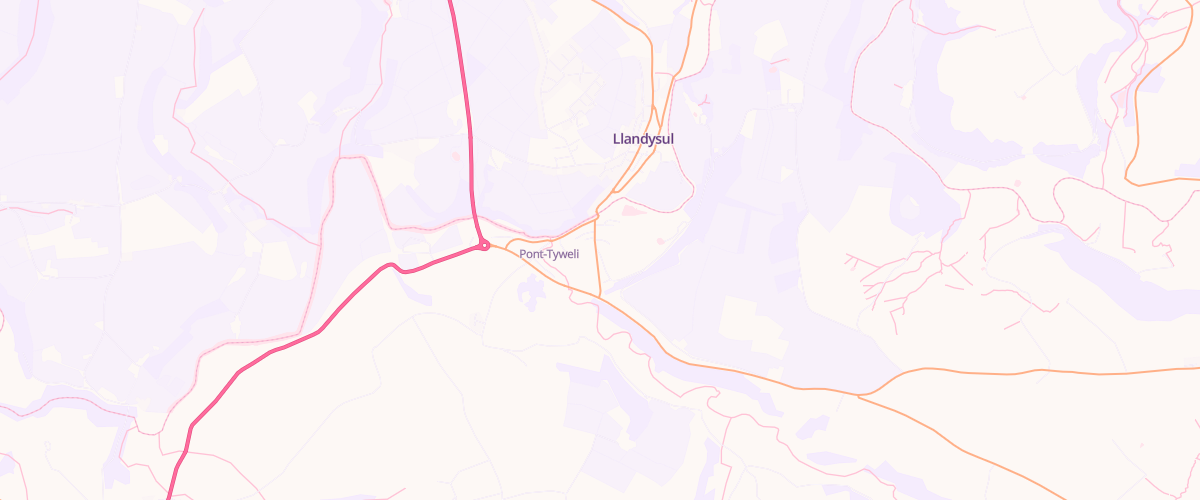 Map showing the location of Valley Service Station