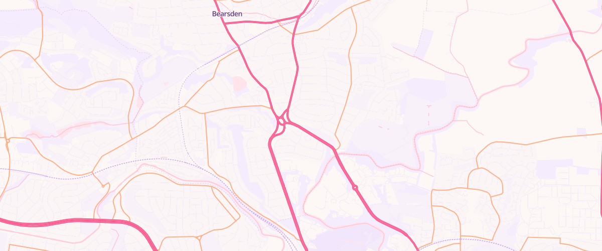 Map showing the location of Canniesburn Sf Connect