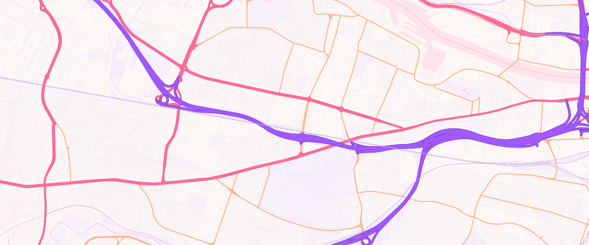 Map showing the location of Asda Govan Superstore