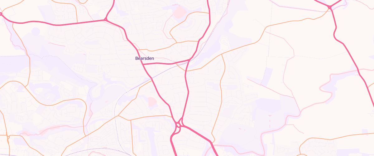 Map showing the location of Asda Bearsden Superstore