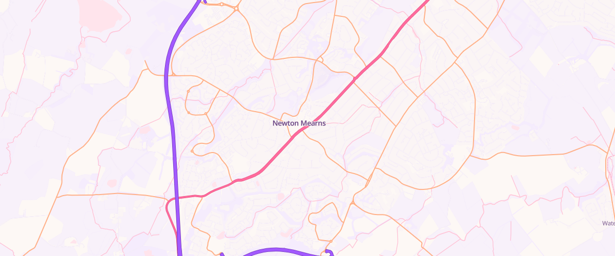 Map showing the location of Mfg Mearns Cross