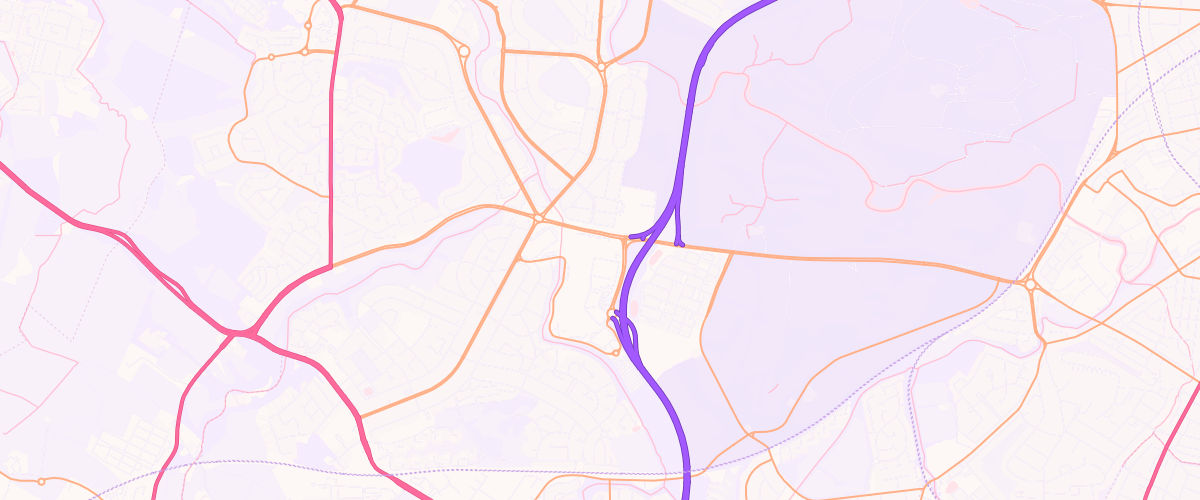 Map showing the location of Silverburn Extra Petrol Filling