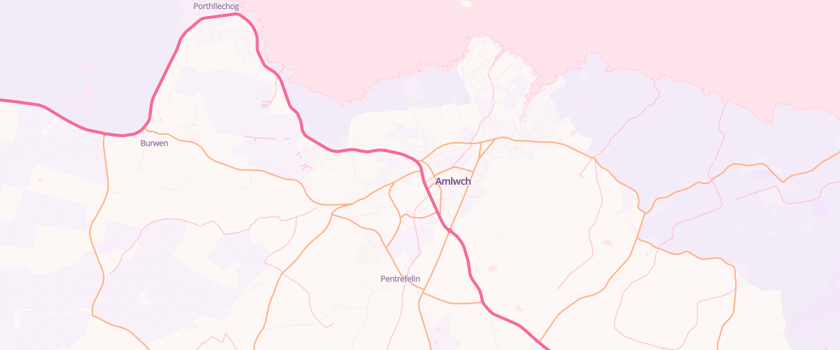 Map showing the location of Central Garage