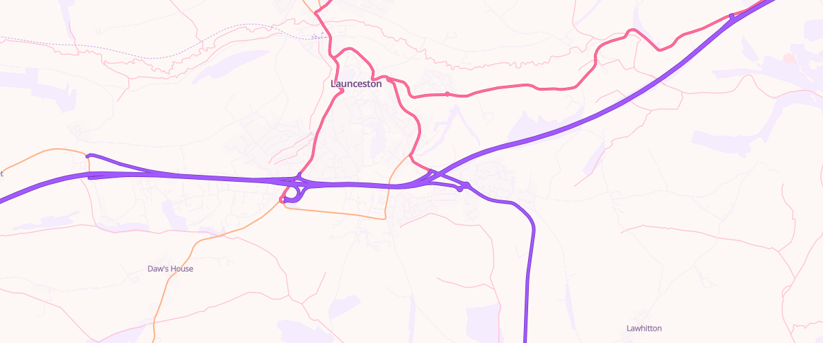 Map showing the location of Launceston Superstore Petrol Filling