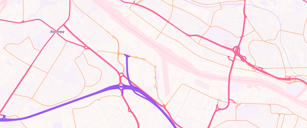 Map showing the location of Sainsburys Braehead