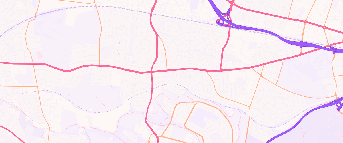 Map showing the location of Cardonald Esso Express