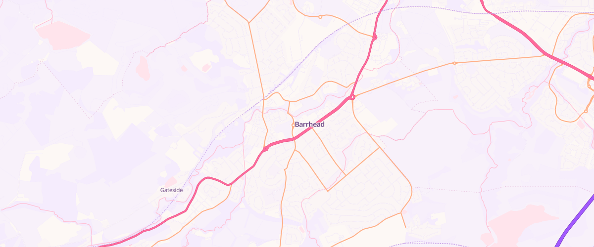 Map showing the location of Asda Barrhead Supermarket