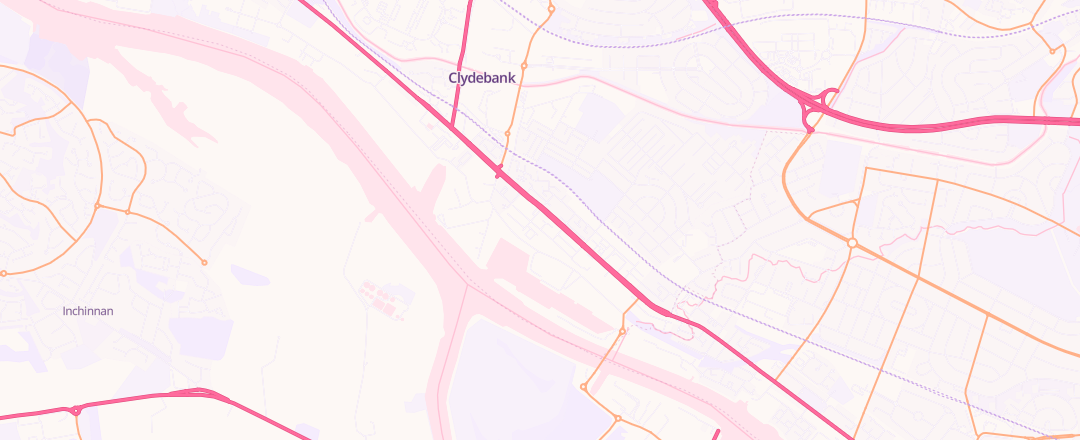 Map showing A For Audi Ltd, Clydebank