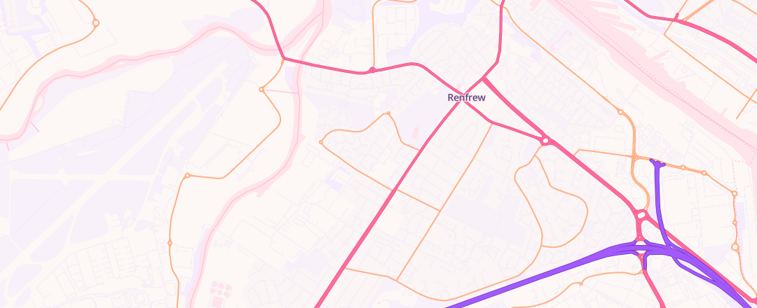 Map showing Renfrew Motor Engineers, Renfrew