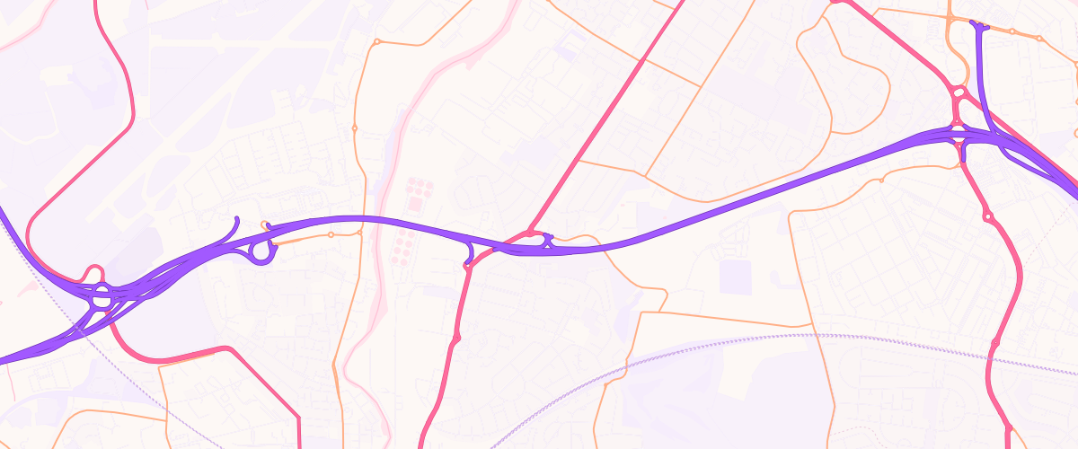 Map showing the location of Arkleston Service Station