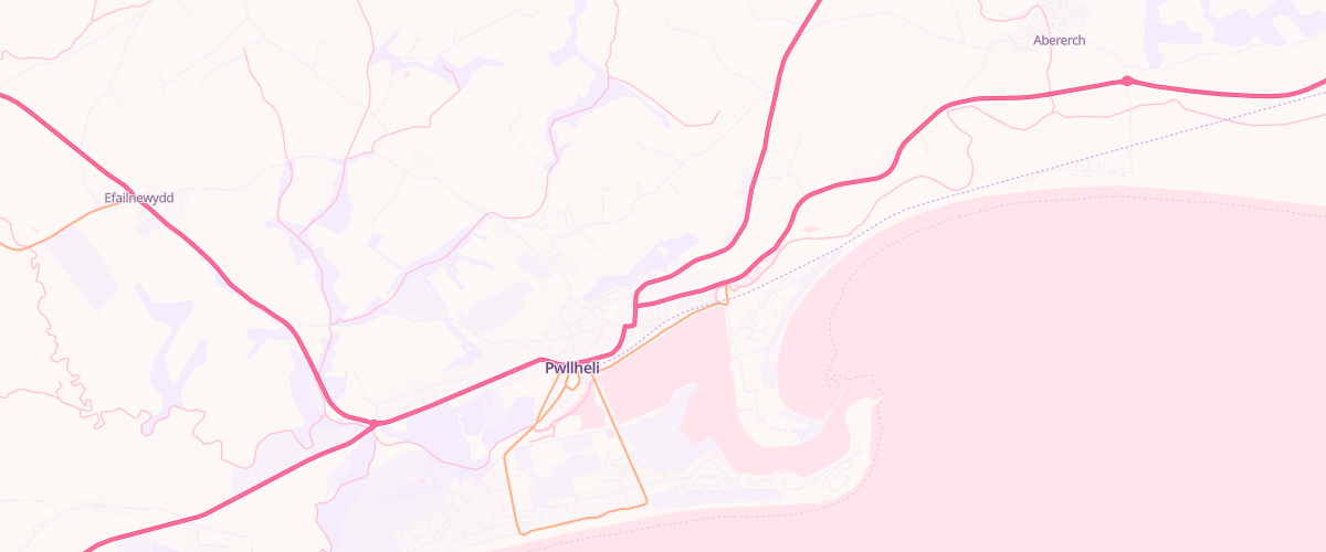 Map showing the location of Glandon Spar Express