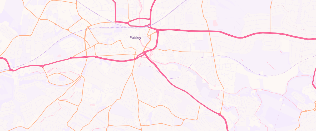 Map showing the location of Mfg Morrisons Paisley Anchor