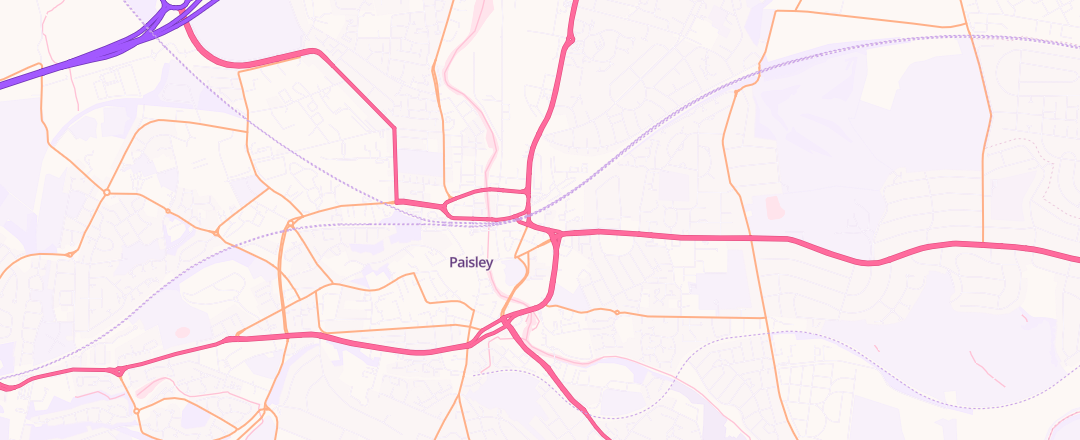 Map showing Halfords Autocentre, Paisley