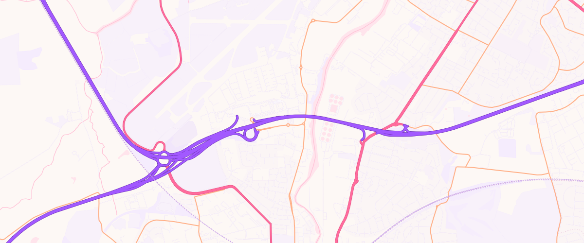 Map showing the location of Mfg Glasgow Airport