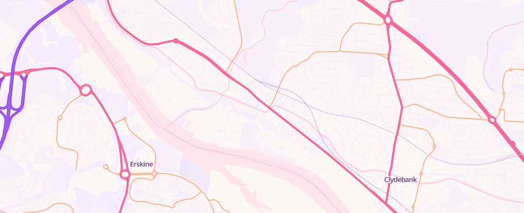 Map showing Dalmuir Motors, Clydebank
