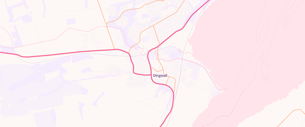 Map showing the location of Dingwall Mart Rd Superstore