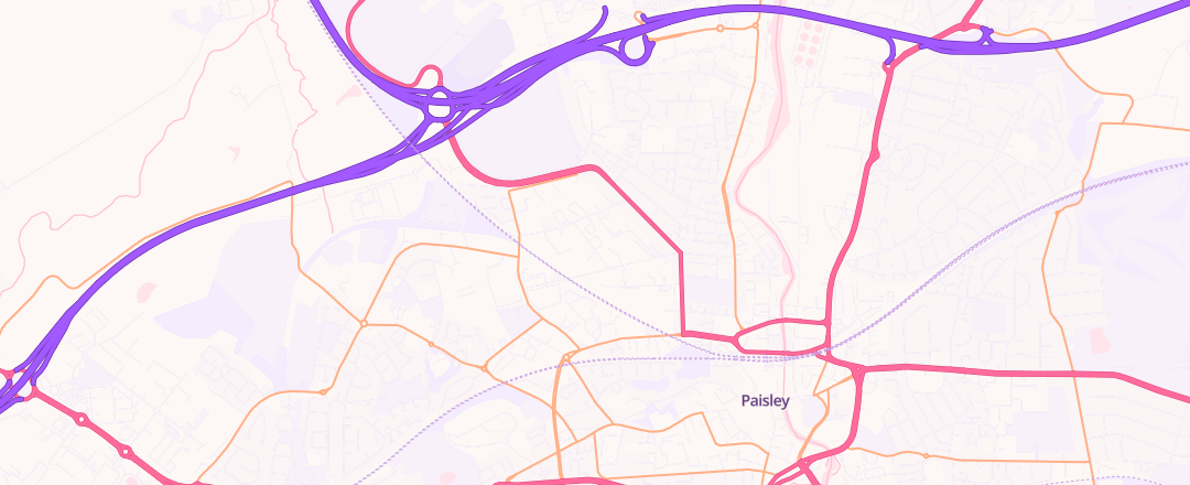 Map showing Paisley Vw Centre Limited, Paisley