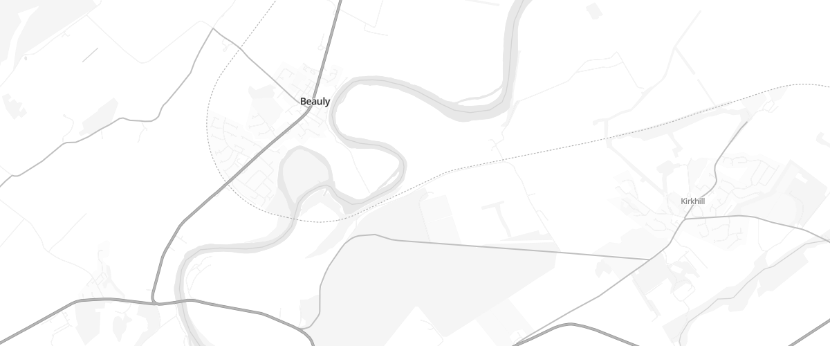 Map showing the location of Bridgend Filling Station