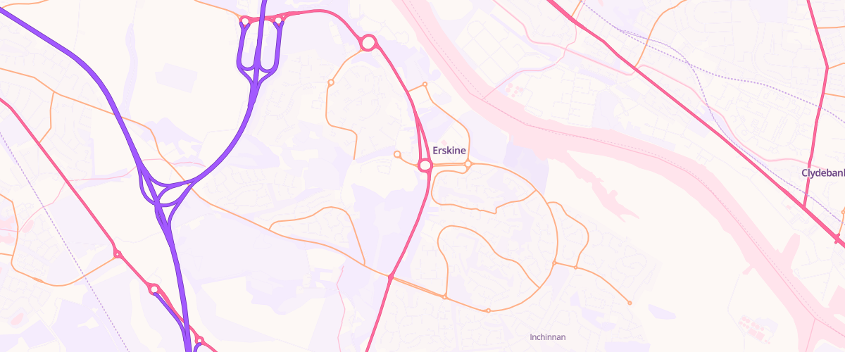 Map showing the location of Shell Erskine