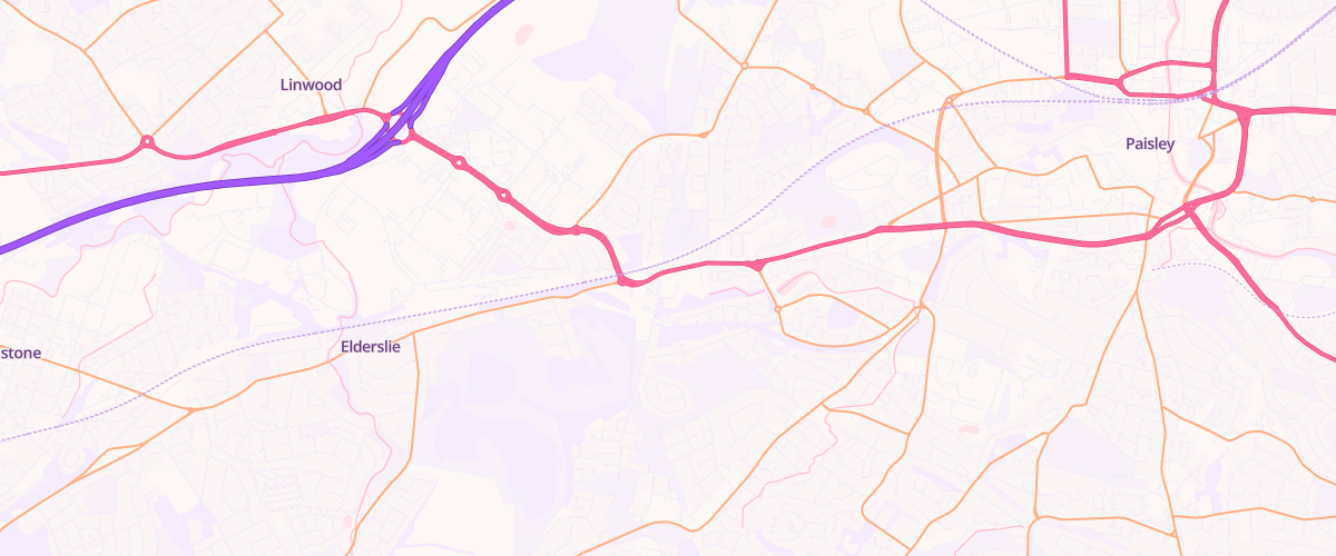 Map showing the location of Bp Paisleymill
